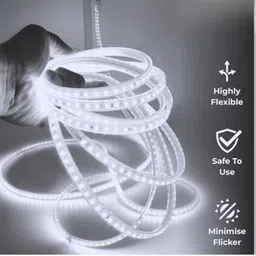 onetrack 2835 SMD 25 Meter Rope Light Waterproof Beautyfull White Exterior. 25 m Post Rope image 2