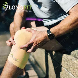 longfit Knee cap Brace For Joint Pain & Arthritis Relief 4 way Stretchable Compression Knee Support image 4