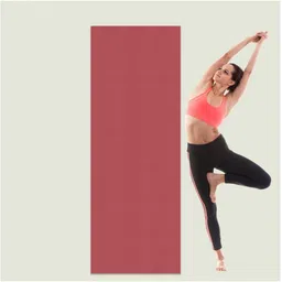 estacell Yoga Mat Maroon 4 mm Yoga Mat image 2