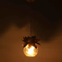 eliante by jainsons lights Oria Gold Glass Hanging Light image 4