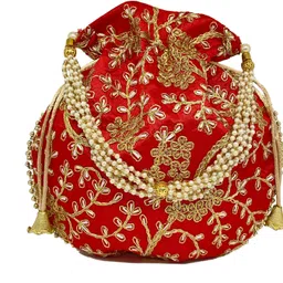preesa Women Red Potli-picture-24