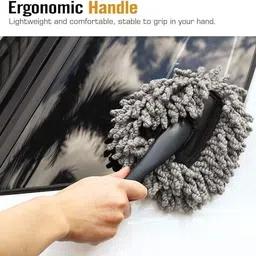 maxsun Long handle duster, small brush, AC Vent Cleaner Brush, Cleaning Cloth, Small Duster Combo image 3