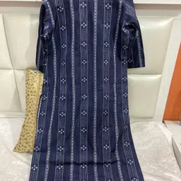 m i textile Women Cotton Blend Ethnic Top Pant Dupatta Set image 2