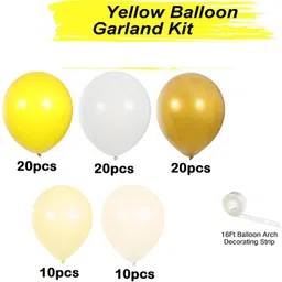 r g accessories Solid Sunflower theme balloon garland kit 81pcs for birthday, wedding, engagement Balloon image 4