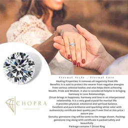 yadav en Zircon Ring American Diamond Stone Adjustable Ring for Men and Women Brass Zircon Gold Plated Ring image 2