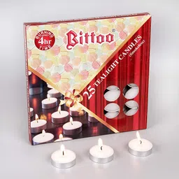 parkash candles HandPoured Tealight Candles 4 Hrs Burning Candle image 1