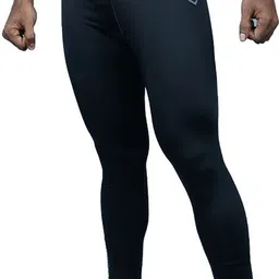 captain Solid Men Black Tights image 3