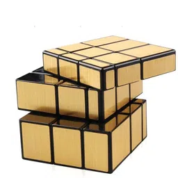 authfort Stickerless Cube Set of 4x4 and Stickered Gold Mirror Puzzle Cubes Combo (4x4 Cube +Mirror Cube) image 2