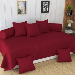 homefab india Cotton Striped Diwan Set-picture-13