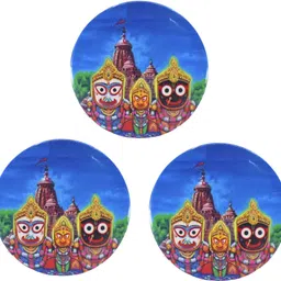 Metal Jagannath Magnet Set | Spiritual Home & Car Decor Fridge Magnet Pack of 3-image-72
