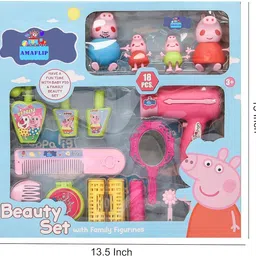 joyhub Set 4 Pcs Figurines with Movable arm & Legs Figurines,Slide,Swing, See-Saw,Easel image 3