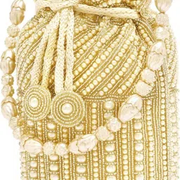 falcon bag Girls Gold Potli image 2