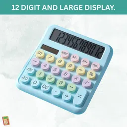 clairbell Desktop Cute Calculator, 12-Digit Large Display With Aesthetic Candy ColorI361 Desktop Cute Calculator, 12-Digit Large Display With Aesthetic Candy ColorQ361 Basic Calculator image 1