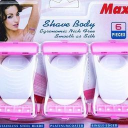 max Safit Woman Shave Body Stainless Steel Disposable Razor, Women-picture-28
