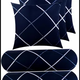 jayog enterprise Microfibre Bolster Pack of 5 Geometric 3 CUSHION 2 BOLSTER-picture-18
