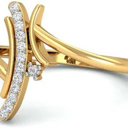 avsar AVR441YB 14kt Cubic Zirconia Yellow Gold ring-image-0