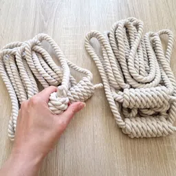 esselkay Iyenger CottonYoga Wall Rope Cotton Yoga Strap image 2