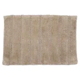 Neutral Solid Cotton 16x24 Inches Anti Skid Bath Mat-image-2
