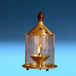twilight Shubh Aarambh Akhand Jyot Diya | Long-Lasting Brass Oil Lamp Brass, Glass Table Diya-picture-32