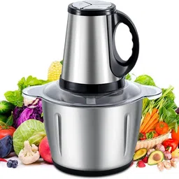 radhe Electric Chopper with 3 Attachments - GarlicPeeler, SS Chopping Blades,EggBeater Electric Vegetable & Fruit Chopper-picture-20