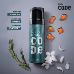 wild stone Code Steel (150ml) Body Spray - For Men image 2