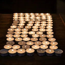 kesariya White Tea Light Candles For diwali Décor_wtc42 Candle-picture-11