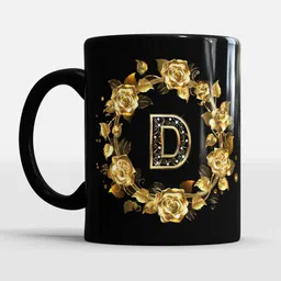 sublikraft D Alphabet Prined With Coster Ceramic Coffee Mug image 3