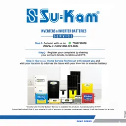 su-kam 36 Months Warranty Tall Tubular Inverter Battery image 5