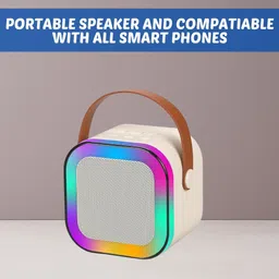 SYARA W12 (PORTABLE WIRELESS BLUETOOTH SPEAKER) Dynamic Thunder Sound & RGB LightT135 10 W Bluetooth Laptop/Desktop Speaker-picture-12