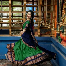 pavitraa sarees Solid Semi Stitched Lehenga Choli-picture-25