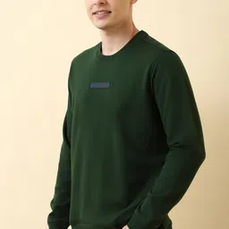 allen solly Men Full Sleeve Solid Sweatshirt image 4