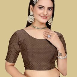pt priyanka textiles Round Neck Women Blouse-picture-25