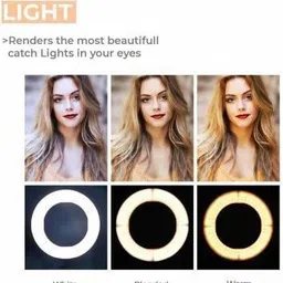 NEELTREDE 10 Inch Dimmable LED Camera Ring Light Phone Video Light Lamp Selfie Ring Ring Flash image 5