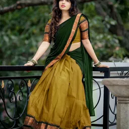 pavitraa sarees Solid Semi Stitched Lehenga Choli-picture-32