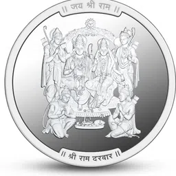 silviya BIS Hallmarked Shree Ram Mandir Ayodhya (RMA-10G114) S 999 10 g Silver Coin image 2