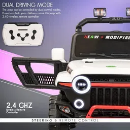 device of cap with magic stick Jeep Battery Operated Ride On image 2