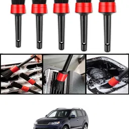 ccmm Universal Red/Black Wet & Dry Cleaning Brushes Set Of 5 For Car-200 Wet and Dry Duster Set-picture-13