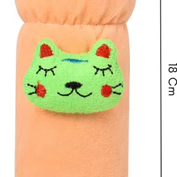 mw prints Soft Plush Baby Feeding Bottle Cover (60-125 ml) with Cartoon Strap, Soft image 2