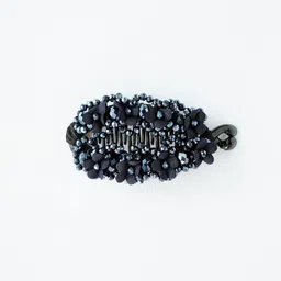 bella luxe by nirat Floral Crystal Studded Banana Clip for Hair Women Girls Kids, 4x2 Inch, Clutcher Banana Clip image 2