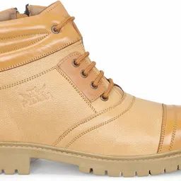 pillaa Liberty Police Ankle Boots PU Leather Anti-Skid TPR Steel Shank Boots For Men image 4