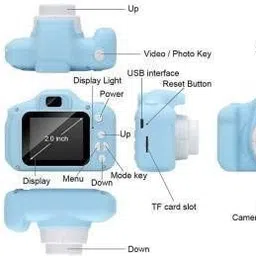 Elevea CAM-X2B0 Toys Kids Mini Camera, Christmas Birthday Gifts Parties image 2