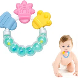 qblyn Rattle Teether | BPA-Free Silicone Baby Rattle & Teething Toy Rattle-picture-10