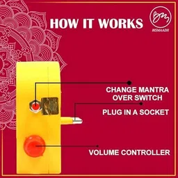 bismaadh Khatu Shyam Ji Mantra Chanting Box Yellow Continuous Chanting Bell Yellow Prayer Kit image 4
