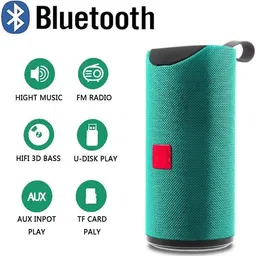 Techobucks 3D Max Bass Bluetooth Wireless Speaker HIGH BASS Super Sound Audio System /Water 10 W Bluetooth Speaker image 2