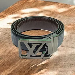 fazon Men Casual, Evening, Formal, Party Black, Brown Texas Leatherite Reversible Belt image 2