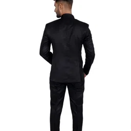 evauke Men jodpuri bandhgala Solid Suit image 2