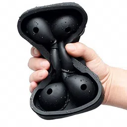 liner boutique Ice Ball Maker Reusable Ice Ball Mold Easy Release Round Silicone Ice Sphere Tray With Lids & Funnel For Whiskey, Cocktails, Bourbon Multicolor Silicone Ice Cube Tray image 4