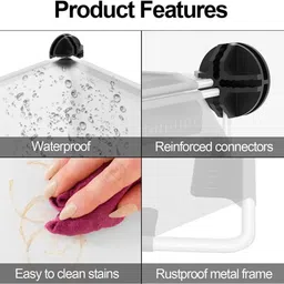 hemovia 10-Door 5-Shelf Collapsible storage plastic collapsible wardrobe PC Collapsible Wardrobe image 4