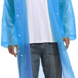 jhsent Solid Men Raincoat image 1