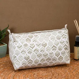 Women Beige Cosmetic Bag-image-66